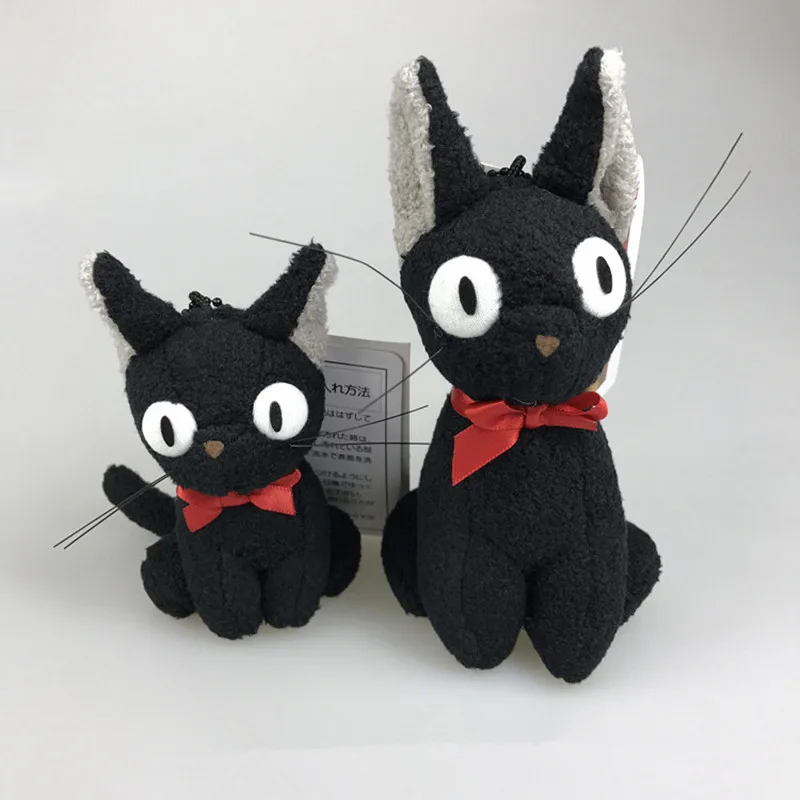 

Anime Kiki's Delivery Service Cosplay Black JiJi Doll Toy Plush Dolls Mini Black Cat Kiki keychain Kids Christmas Gift Pendant