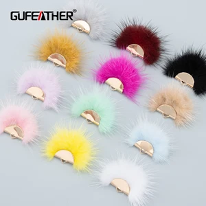 GUFEATHER L199,tassels,real fur mink,jewelry accessories,handmade,earrings accessories,jewelry makin