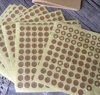 500pcs vintage kraft ring label stickers for gift tag ring sticker for handmade products diy multifunctional