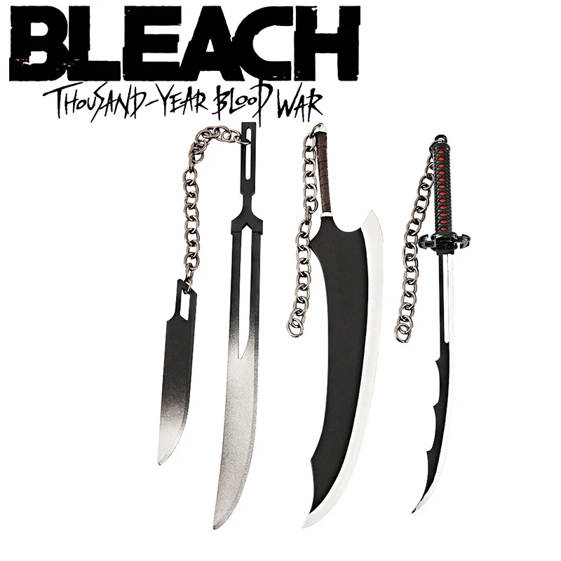 

Аниме отбеливатель 18 см меч Zangetsu металлический Kurosaki Ichigo Zanpakutou Katana аниме брелоки в виде оружия Косплей Prop нож детская игрушка подарок