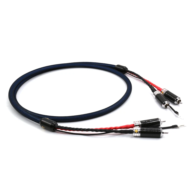 

CY-004 Viborg LC801 Vinyl Signal Cable Phono 5N Single Crystal Copper Silver Plated LP Tone Arm Signal Cable