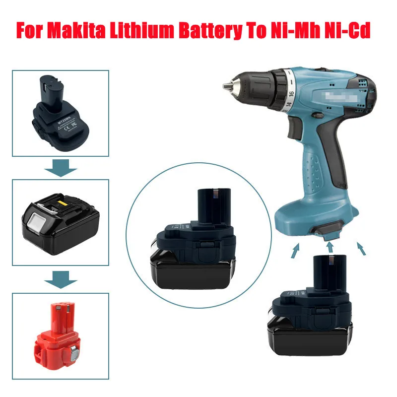 

MT20MN 18V Lithium Battery To Ni-Mh Ni-Cd Li-Ion Battery Converter Adapter for Makita Bl1860B/Bl1860/Bl1850B/Bl1850/Bl1840/Bl183