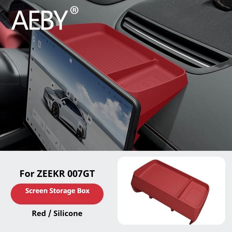 AEBY для ZEEKR 007GT 2024 2025 ящик для хранения приборной панели за экраном силиконовый органайзер на заказ аксессуары для салона автомобиля (art.: 3920d2b16d431) - 3920d2b16d431