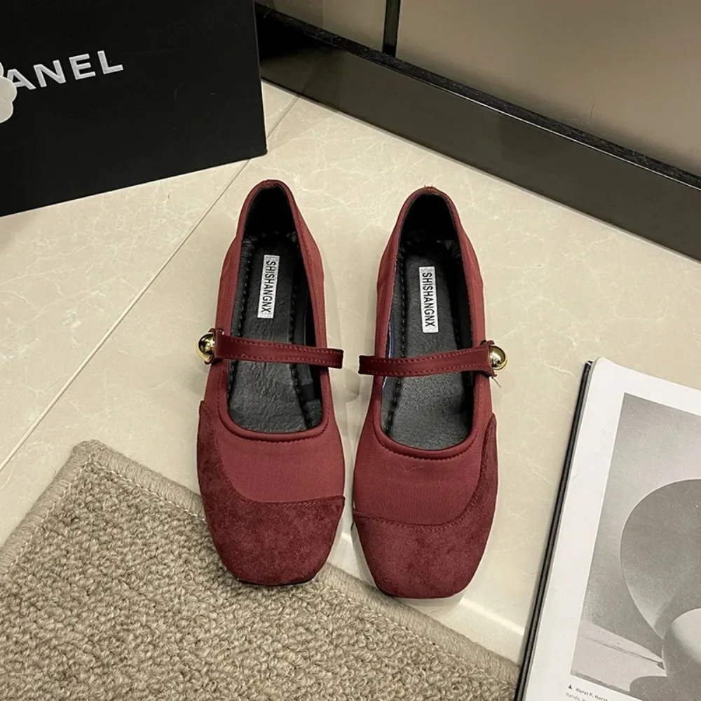 Элегантные туфли Мэри Джейн на плоской подошве женские черные повседневные