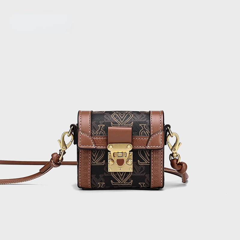 

KUROYABU Mini Shoulder Bags Lipstick Bags Headset Bags Designer Bags Classical Printing Leather Bags Exquisite Crossbody Bags