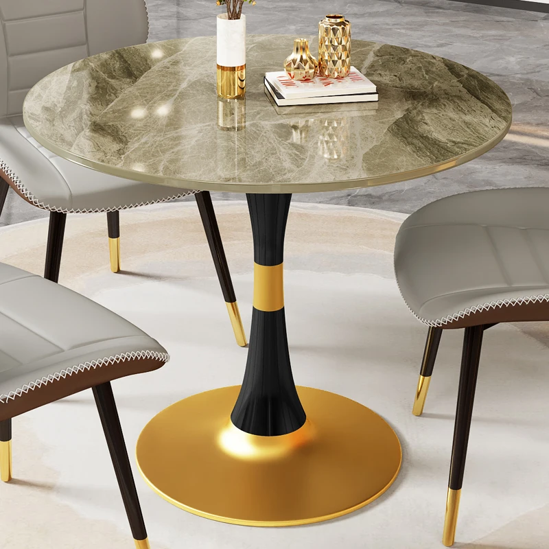 

Marble Round Coffee Tables Luxury Fashionable Gold Small Nordic Coffee Tables Living Room Mesa Redonda Household Items CC50KF