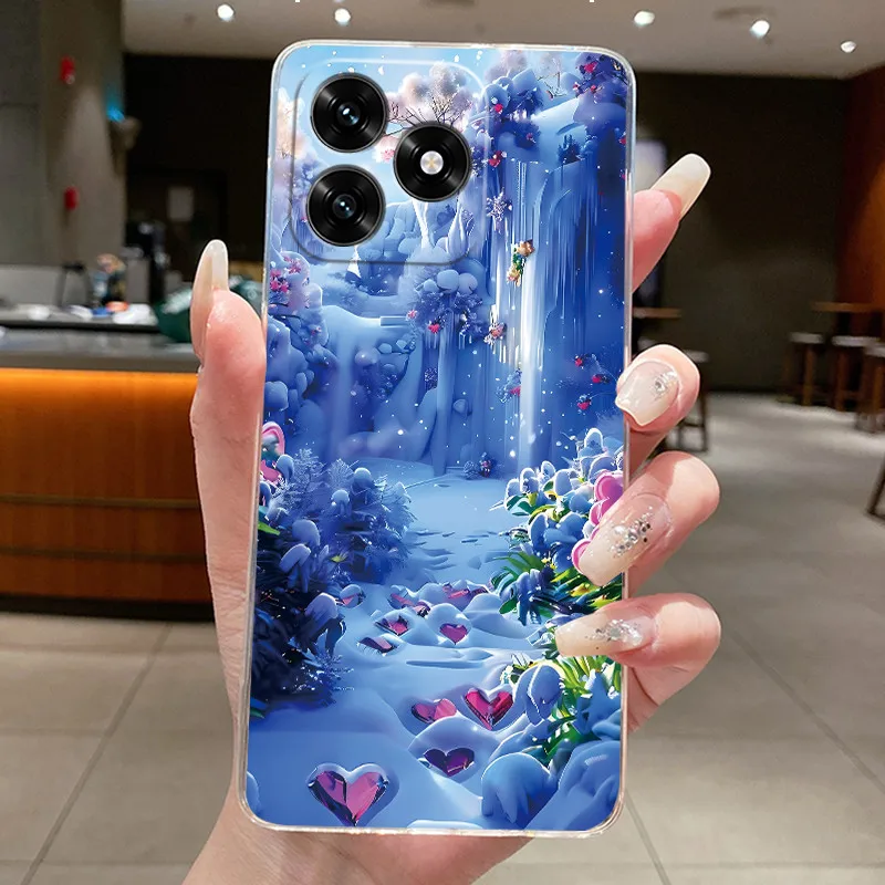 Фото Чехол для Honor X5c, чехол Honor X5c Plus NLA-LX1 LX2P, эстетичный модный мягкий силиконовый чехол с милым котом, прозрачный чехол для телефона №2