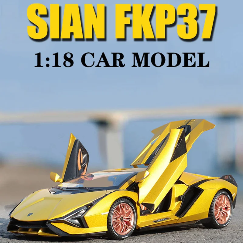

1:18 Lamborghinis SIAN FKP37 Supercar Car Model DieCast Alloy Boys Toys Cars Diecast Toy Collectibles Kids Car A245