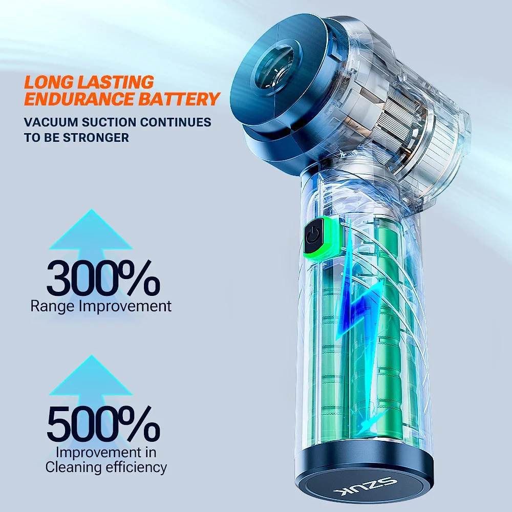 SZUK НОВЫЙ автомобильный пылесос мощный складной портативный ручной мини-пылесос