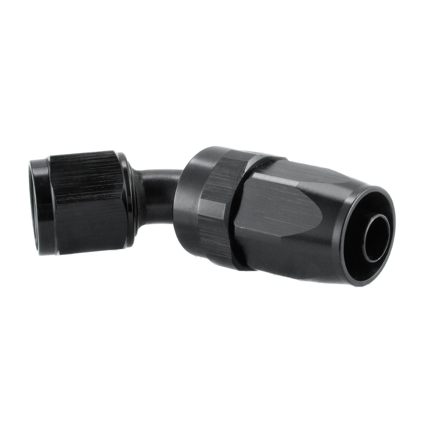 

Aluminum -8AN 45 Degree Hose End /Oil Fuel /Reusable /Swivel 8 AN Fitting BLACK