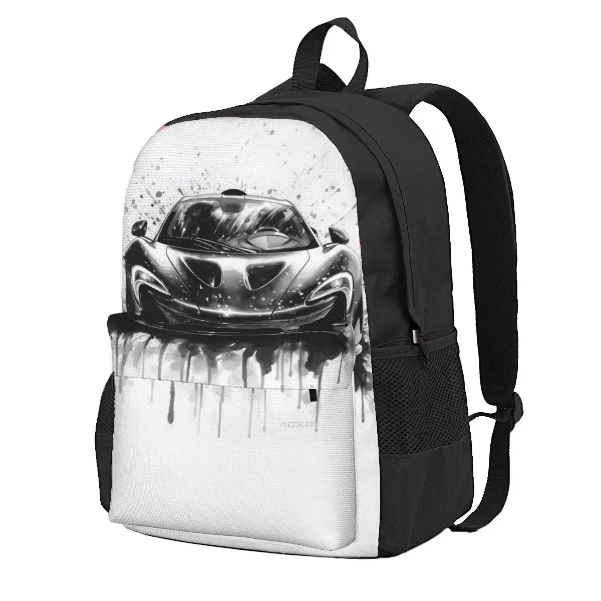 

Мощный спортивный рюкзак с машинкой, красивые рюкзаки с супер художественным чернильным рисунком, большие школьные ранцы для мальчиков и девочек, дизайнерский рюкзак