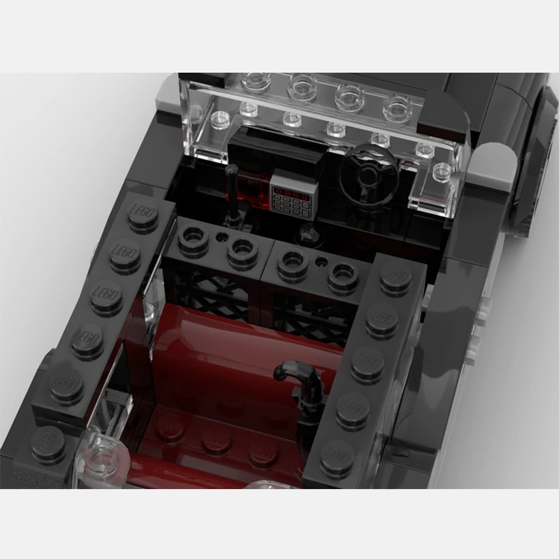 Классический скоростной автомобиль MOC 8 Stud Wide 1977 Остин FX4 конструктор для такси