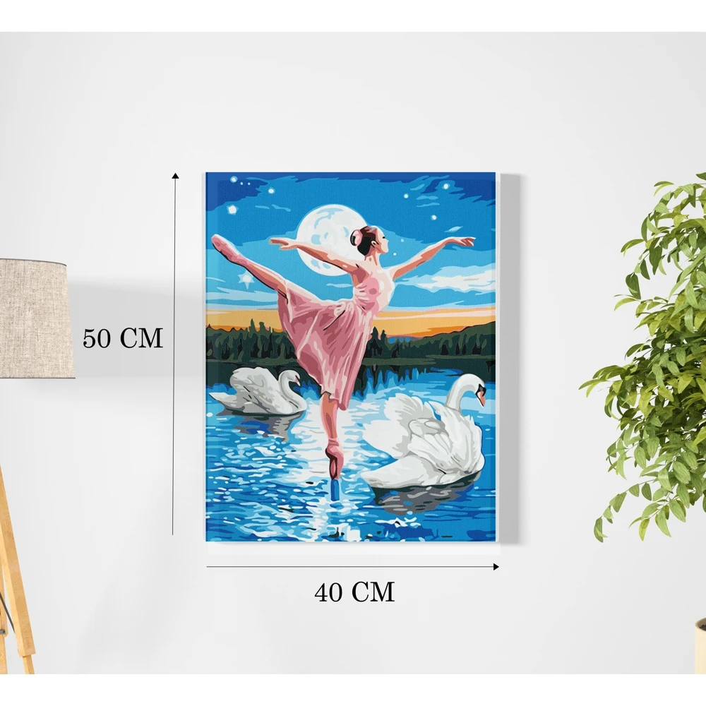 Набор для рисования с красками картина по номерам рисование 26 цветов 40x50 | Дом и