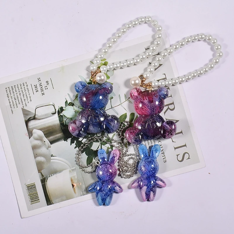 Блестящие глянцевые банты для кролика медведя украшения силиконовые