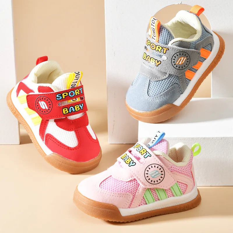

High Quality Baby Toddler Shoes For Boys Girls Breathable Mesh Little Kids Casual Sneakers Non-slip Children Sport Shoes tenis