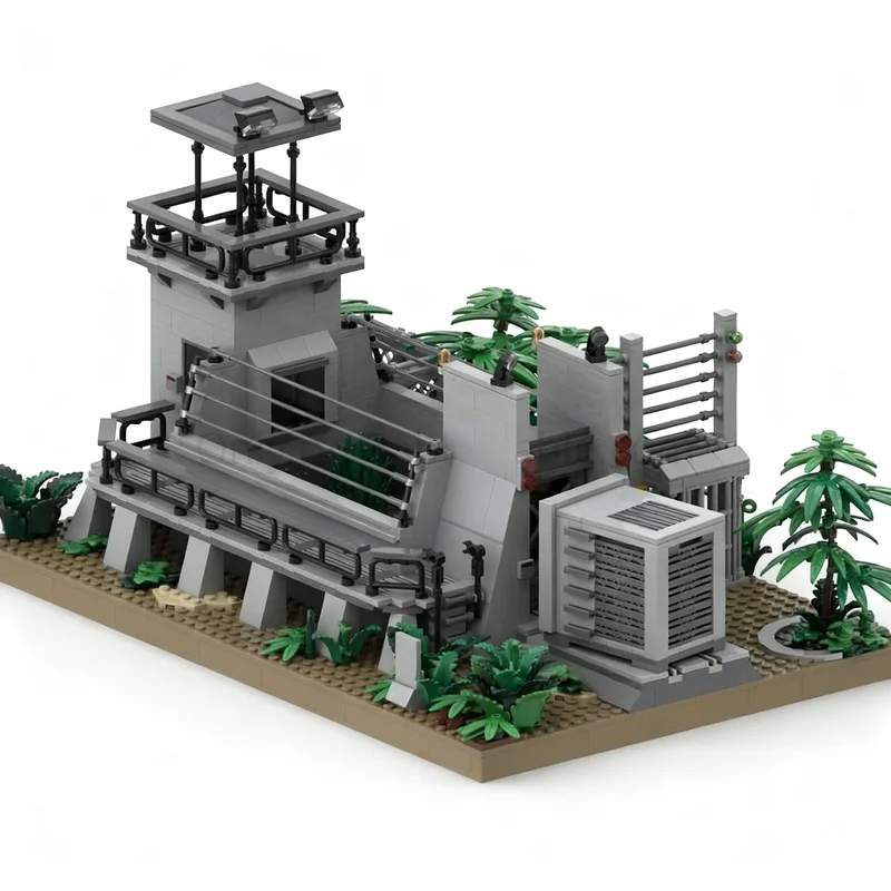 Фото Набор строительных блоков MOC «Клетка Раптора» (1297 деталей) по мотивам «Парка Юрского периода», конструктор, развивающая игрушка, подарок на праздник, творческая идея №3