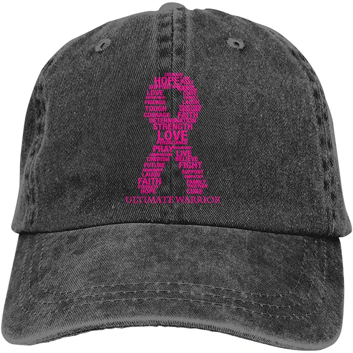 

Unisex Breast Cancer Awareness3 Vintage Washed Twill Baseball Cap Adjustable Hats Funny Humor Irony Graphics Of Adult Gift Black