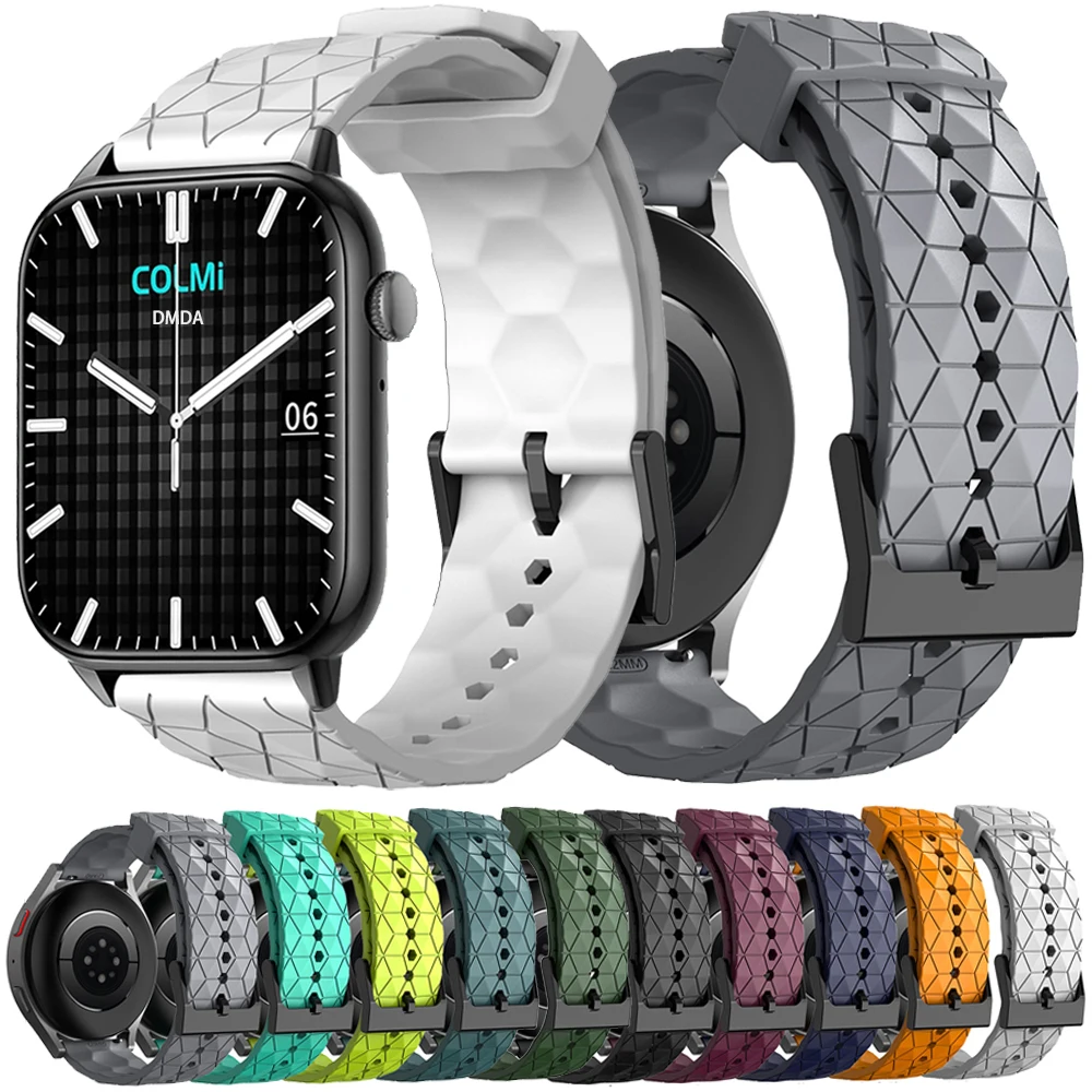 

Silicone Strap For COLMI C60 C61 M40 I30 Watch Band For COLMI P8 Plus Pro P9 P12 V23 Land 2S Sport Smartwatch Bracelet 20mm 22mm