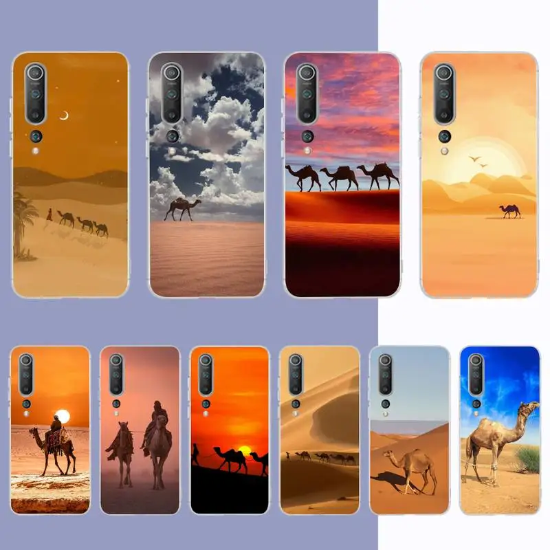 

YNDFCNB Desert camel Phone Case for Samsung S21 A10 for Redmi Note 7 9 for Huawei P30Pro Honor 8X 10i cover