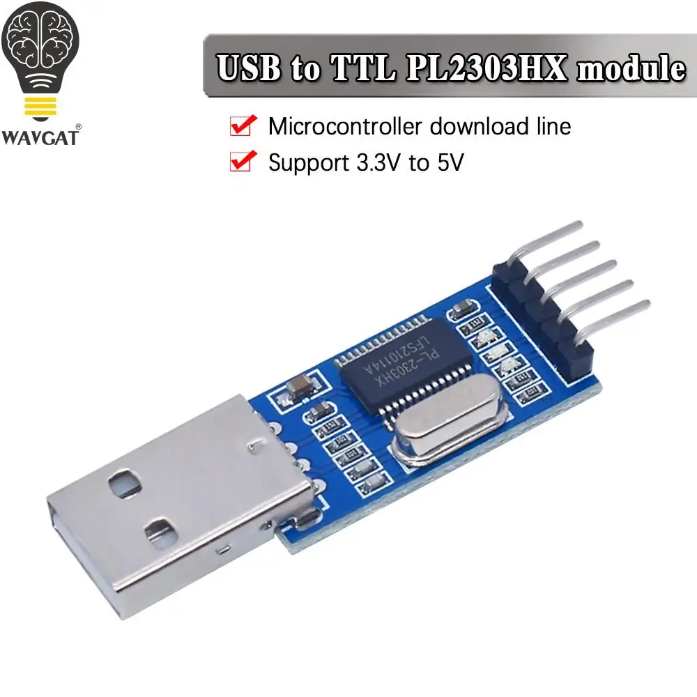 Модуль адаптера преобразователя PL2303 с USB на RS232 TTL/модуль преобразователя USB TTL UART, модуль CH340G CH340, переключатель 3,3 В, 5 В