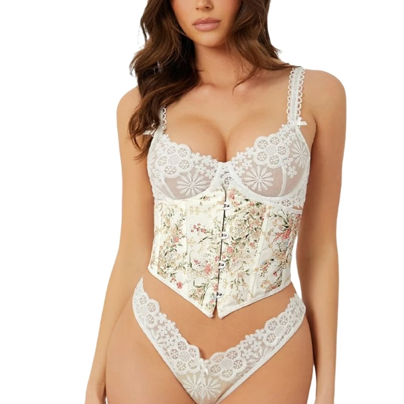 

Fish-bone Waist Corset Teenagers Woman Embroidery Pattern Body Shaper Girdle Extender Streetwear Waist Decorations 57BD