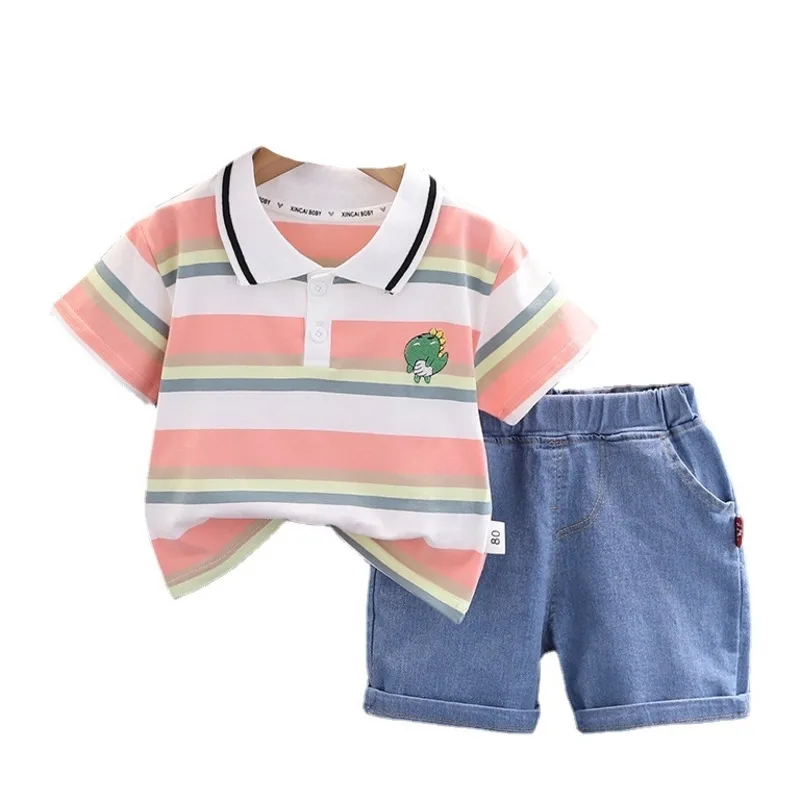 

New Summer Baby Clothes Suit Children Boys Girls T-Shirt Shorts 2Pcs/Sets Infant Outfits Toddler Casual Costume Kids Tracksuits