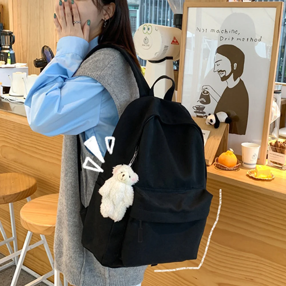 

New Backpack Casual School Sport Backpacks Canvas Girls Organizer Men Shoulder Bags for Women Travel Bag Large Laptop Rucksack