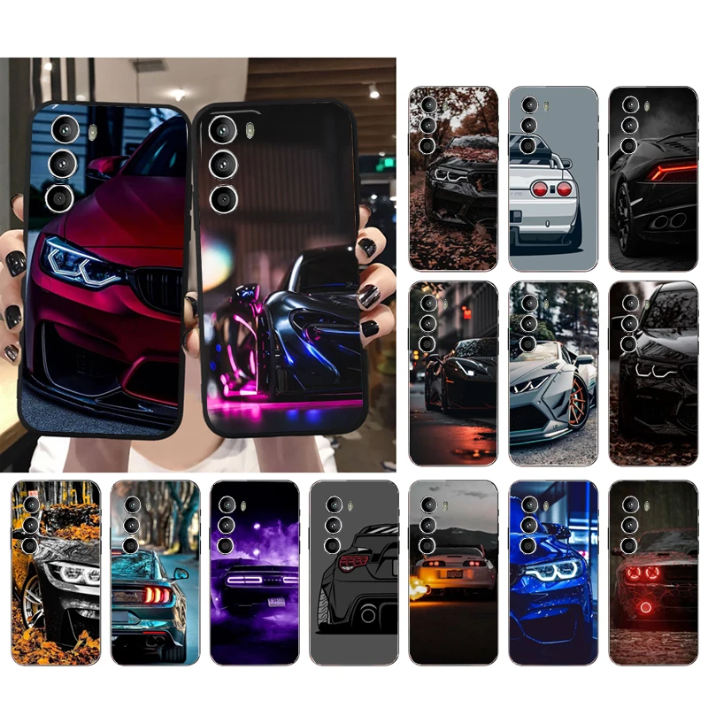 

Sport Car Light Phone Case for Motorola G72 G13 G32 G53 G51 G71 G31 G41 G22 G60 G52 G200 GStylus G30 G10 G20 G50 G Pure