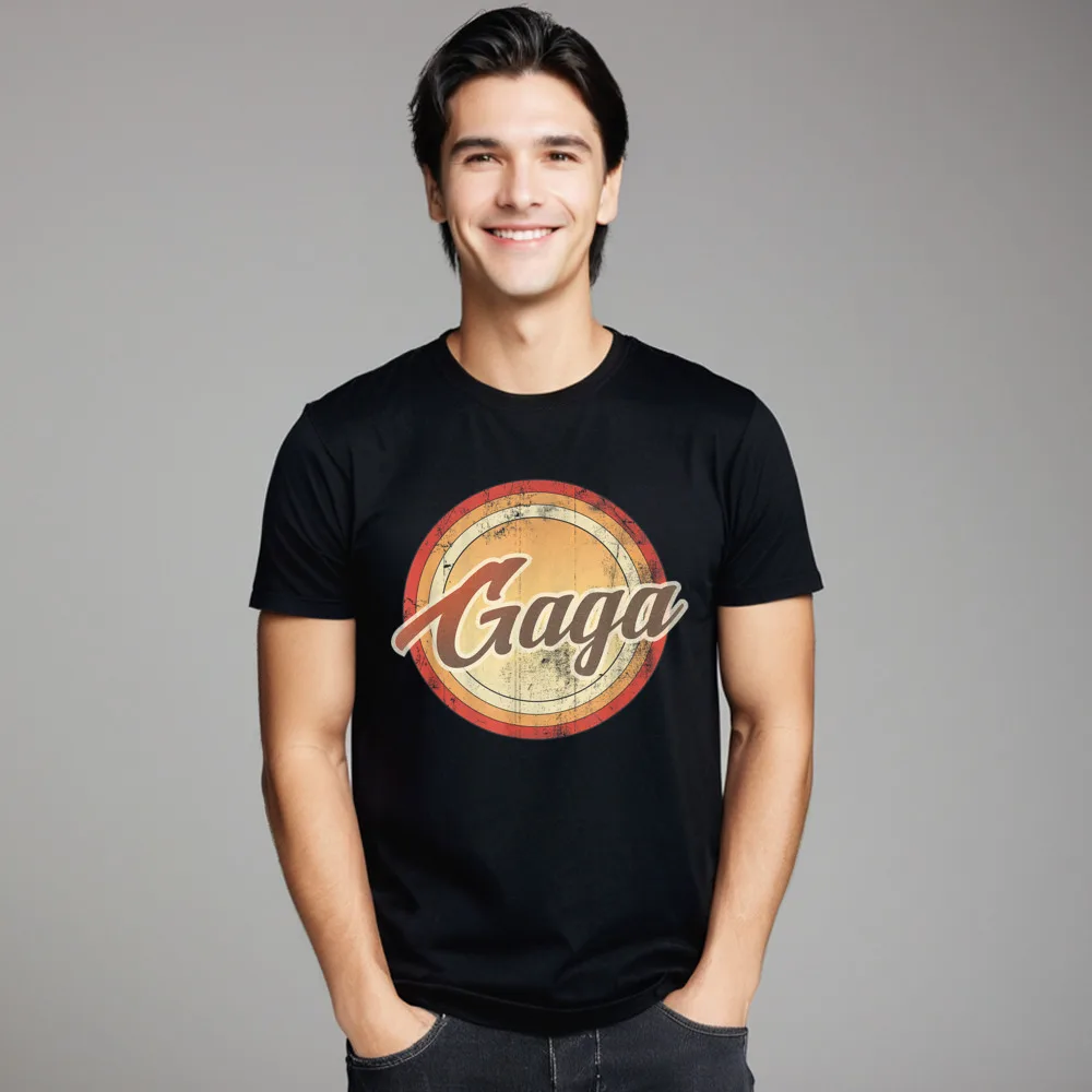 Повседневные графические винтажные футболки 365 Gaga для матери с круглым вырезом