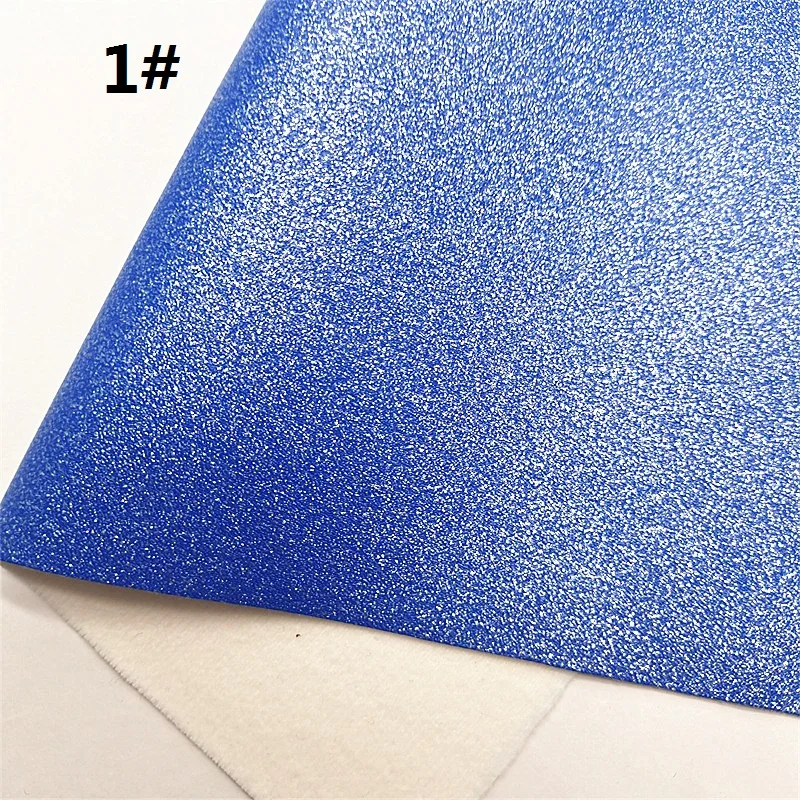 Синие листы из искусственной кожи с принтом сердца Шиммер блестящая кожа