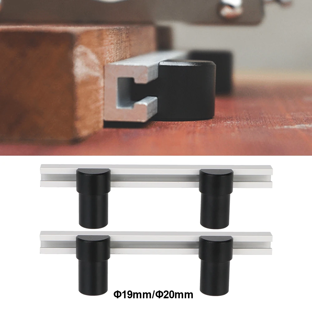 

For T-Track Woodworking DIY Table Fixing Clamp 2pcs Table Planing Stop Bench Dogs Clamp Bench Planing Stop Baffle