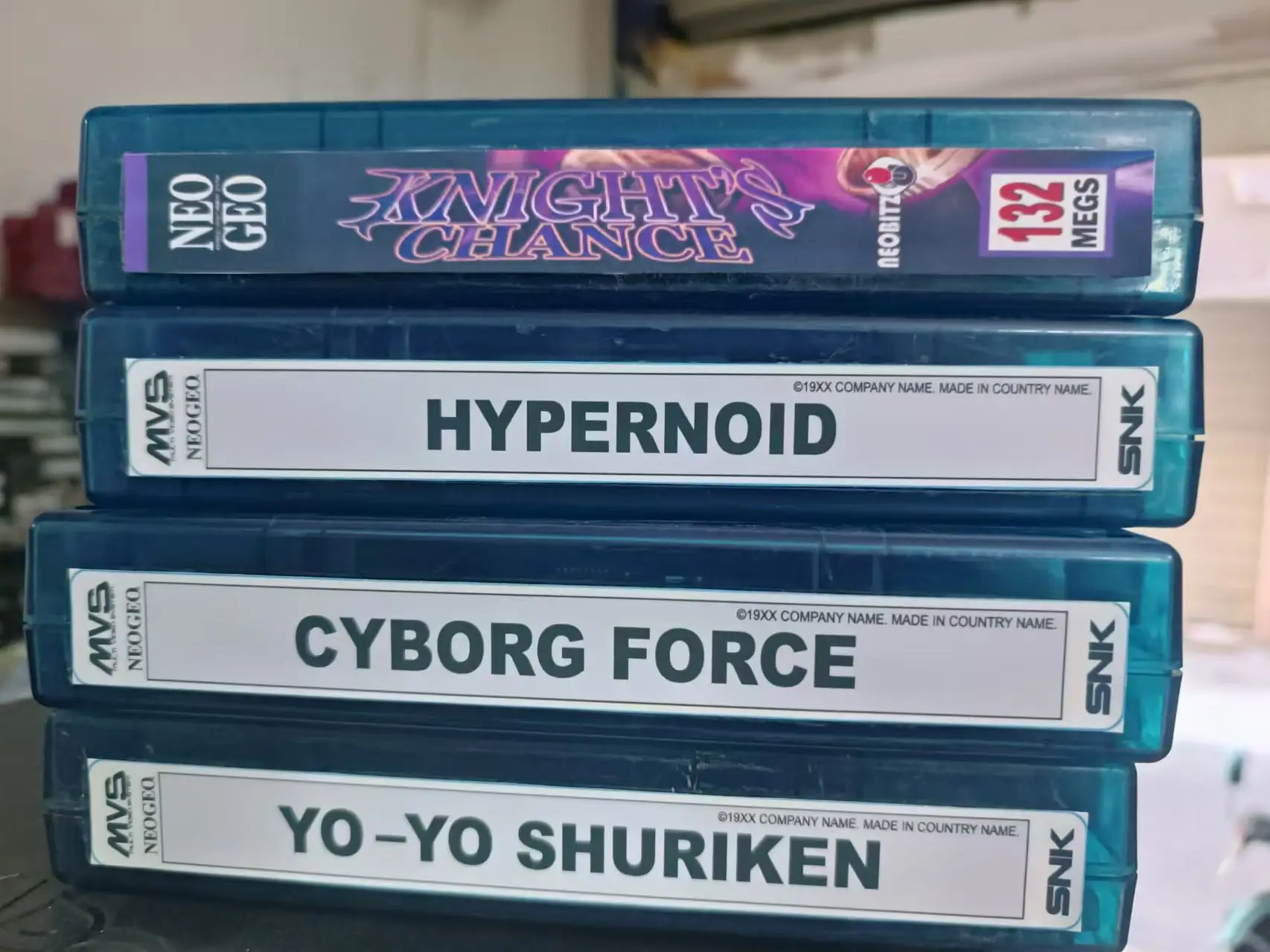 Фото Картридж с преобразованием MVS Arcade GAME Knights Chance/Hypernoid/Cyborg Force/Yo-yo сюрикен №1