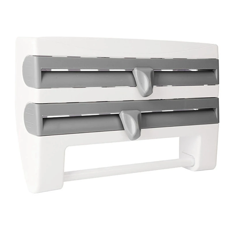 

Multifunctional Storage Cutting Rack Wall-Mount Sauce Bottle Storage Holder Multi-Function Kitchen Cling Dispense