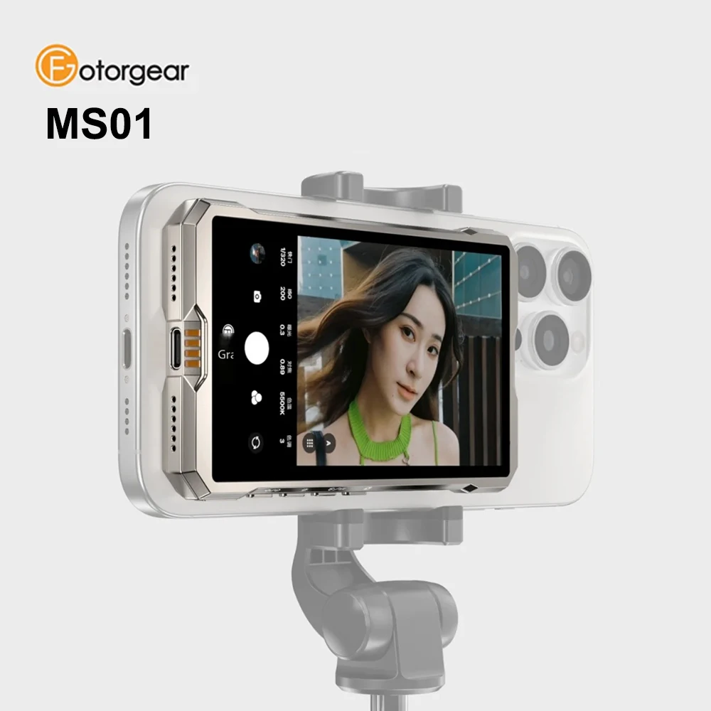 Фото Fotorgear MS01 смартфон беспроводной магнитный монитор для селфи экран для смартфона Vlog прямая трансляция видеозапись VS KingMa PH01 №1