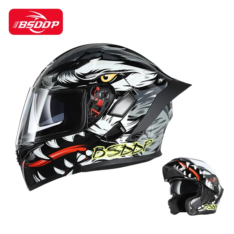 

Men's Motorcycle Helmet Women Full Face Moto Helmet Motocross Modular Helmet 3C Certified Off-road Racing Motorcycle Accessories