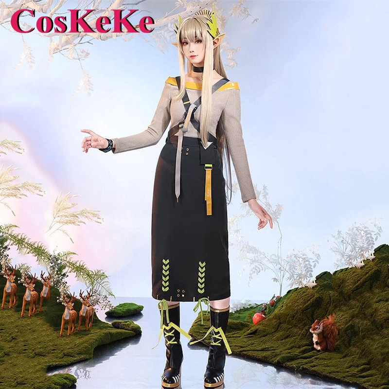 CosKeKe Muelsyse Косплей Аниме игра Рыцари костюм Великолепная Милая боевая униформа