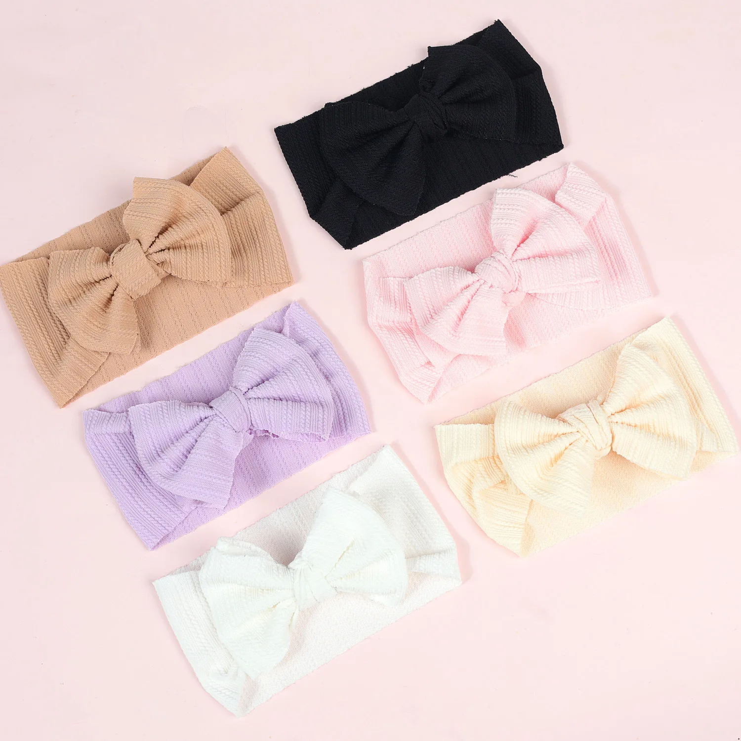 

Baby Headband Newborn Baby Hair Accessories Kids Headwear Baby Bow Child Bowknot Turban for Babies Striped Elastic Headwrap