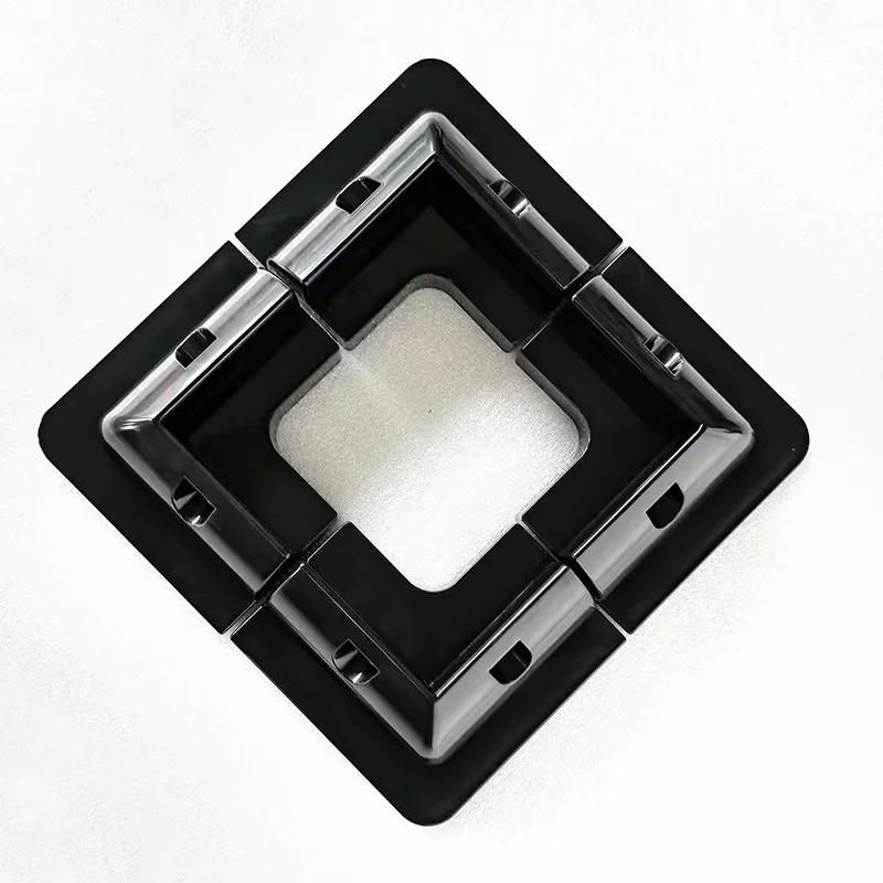 

Black White Solar Panel Mounting Brackets ABS Corner Kit Drill-Free Widely Used on Roofs of RV Caravans Vehicles Camper Vans