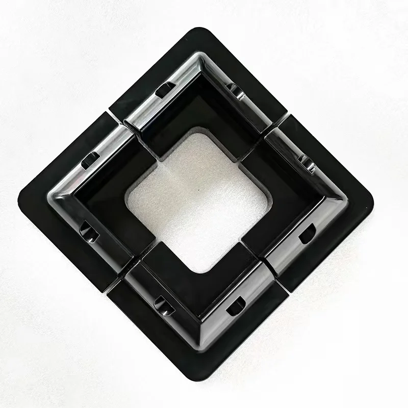 Black White Solar Panel Mounting Brackets ABS Corner Kit Drill-Free Widely Used on Roofs of RV Caravans Vehicles Camper Vans