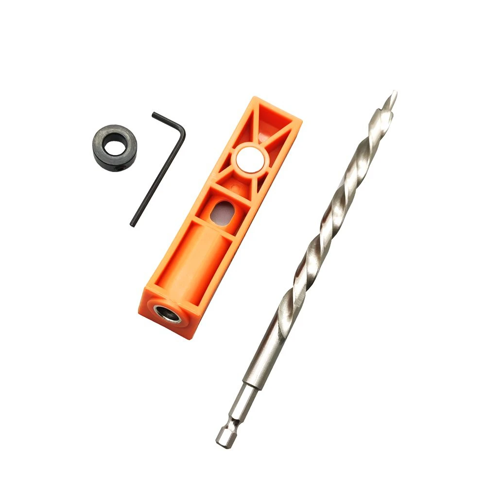 

9mm Angled Hole Locator Drill Pocket Hole Oblique Kit 15 Degree Angle Drill Guide Set Hole Puncher DIY Woodworking Tools