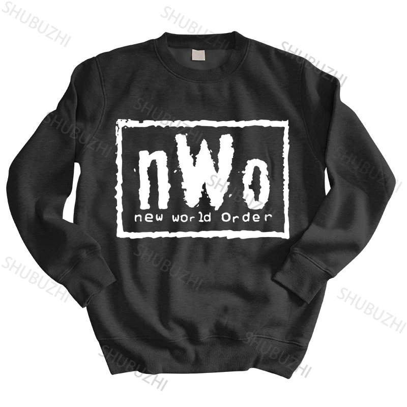 Хлопковая толстовка мужская NWO New World Order Wrestling для взрослых черные толстовки