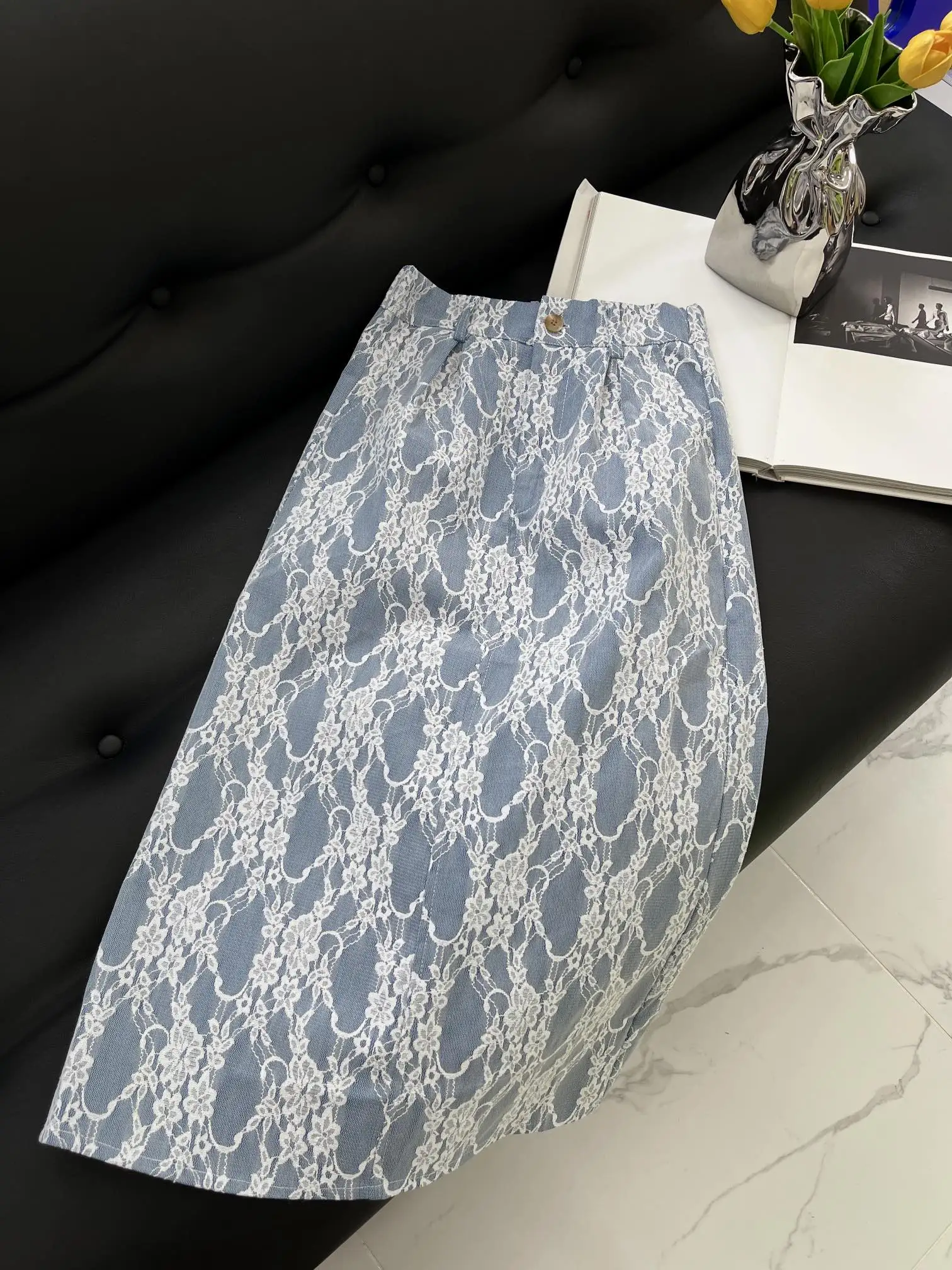 

Woman Clothes Shorts Women Clothing Skirt Fashion Women's Skirts Summer 2022 Long Skirts High-waisted Skirt Lace Denim Skirt