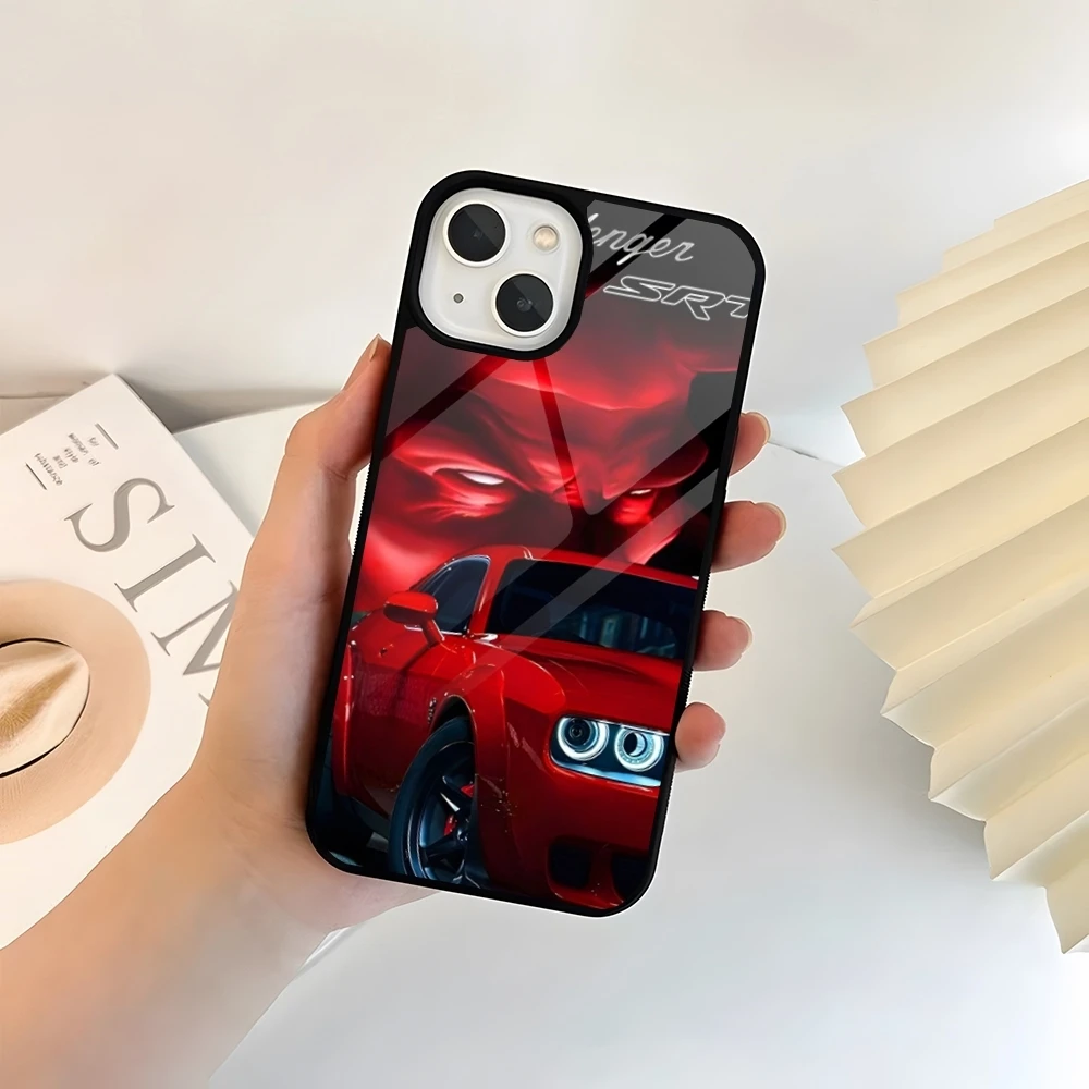 D-Dodge S-SRT классный чехол для телефона PC + TPU Iphone 16 12 Pro Max 1115 13 14 Mini 6S 8 7 Plus X Xs XR