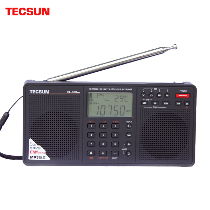 Фото Tecsun PL330 PL380 PL320 PL398 PL310 PL368 Цифровой коротковолновый радиоприемник DSP Портативный приемник AM FM SW из России Склад №5