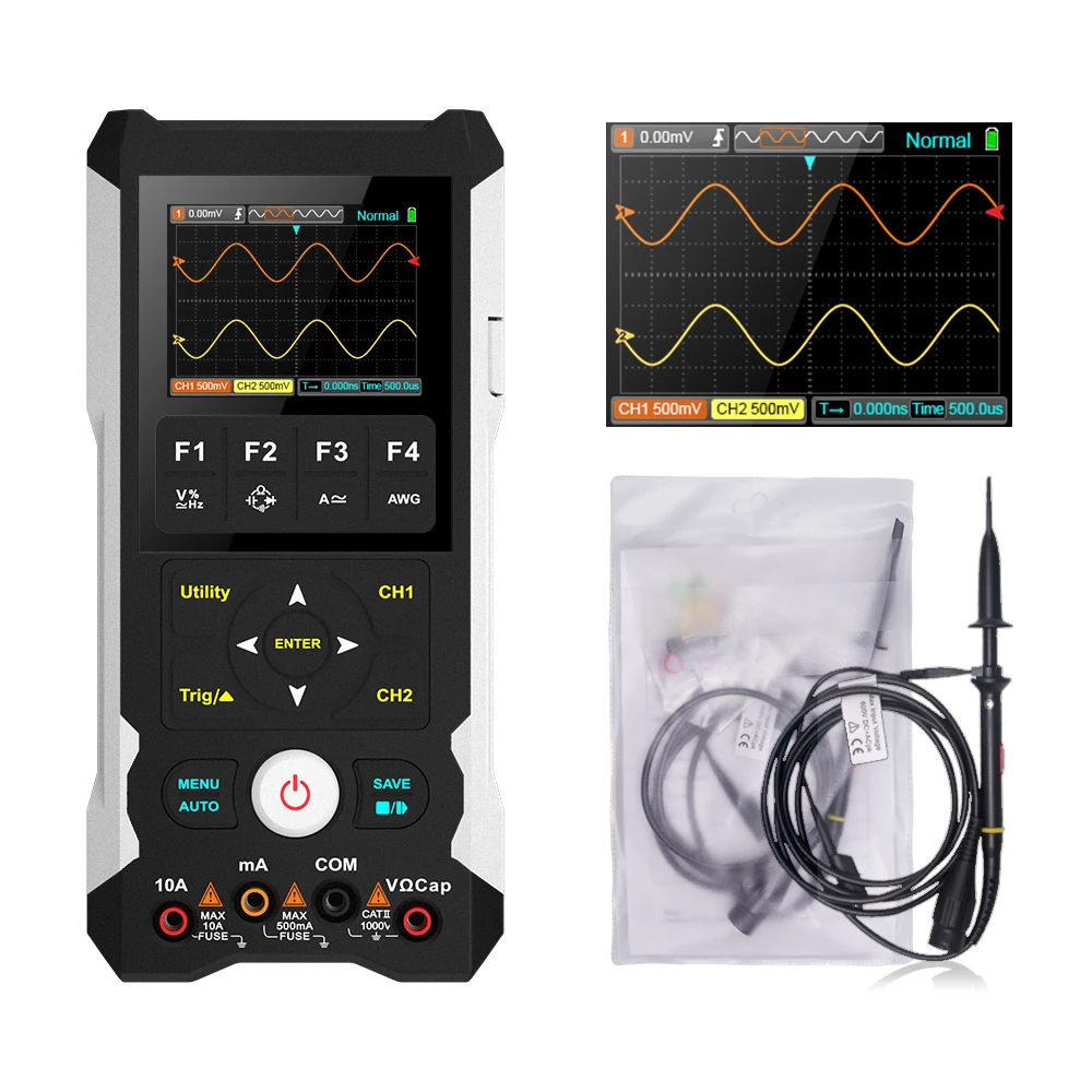 

Feizer FZ829 250MSa/s 80MHz Intelligent Dual Channel Oscilloscope Multimeter 3 in 1 Waveform Generator AI Preview