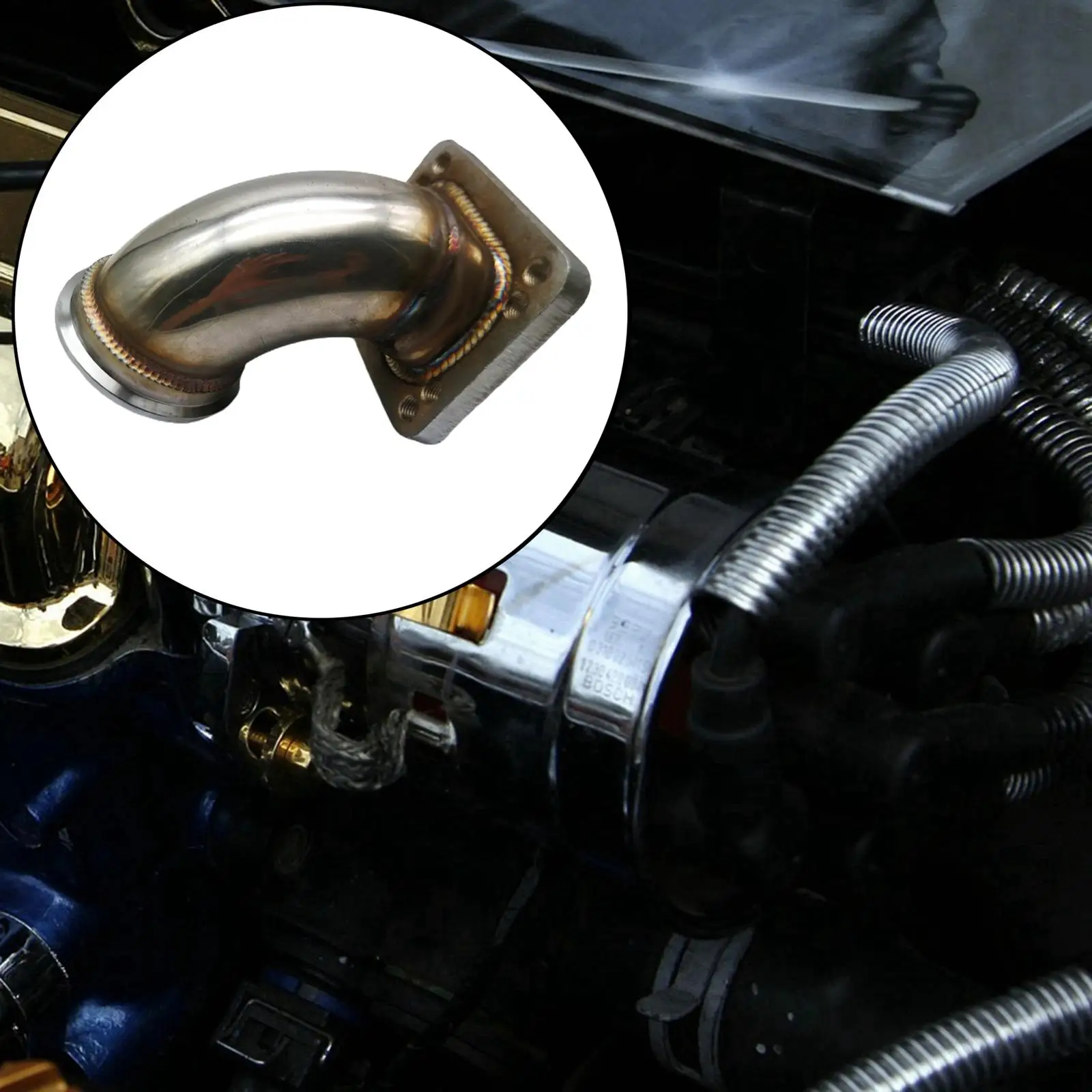 64 мм/2 5 дюйма Vband 90 градусов литой локоть адаптер фланец T3 T4