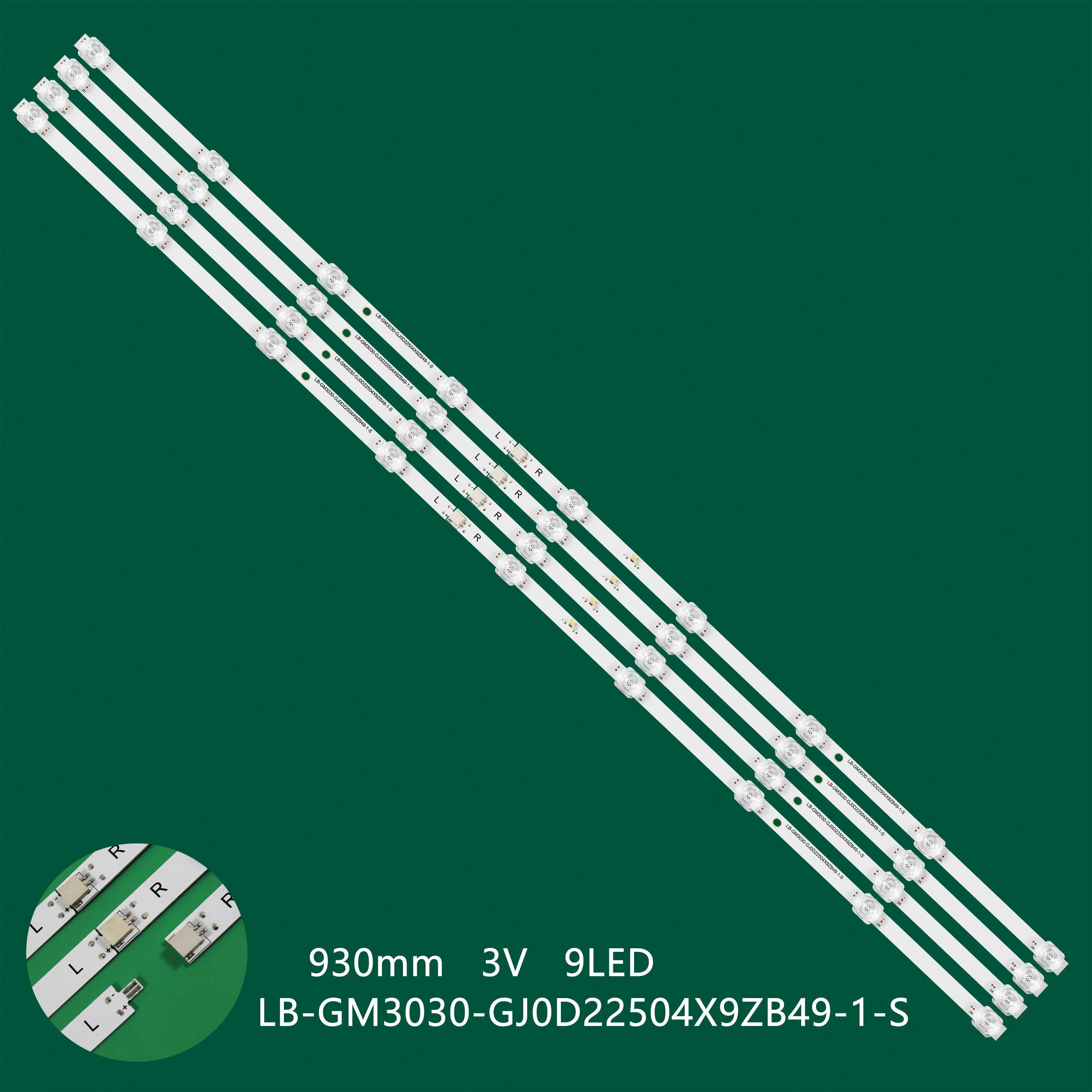 Светодиодные ленты с подсветкой 9 светодиодов для Xiaomi L50M5-5ARU LB-GM3030-GJ0D22504X9ZB49-1-S