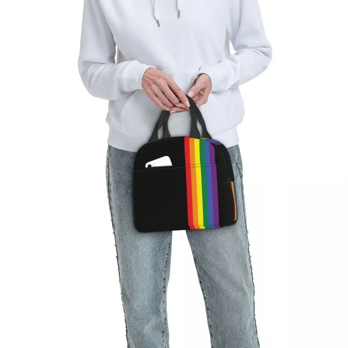 ЛГБТ-лента теплоизолированная сумка для завтрака GLBT переносная геев лесбиянок