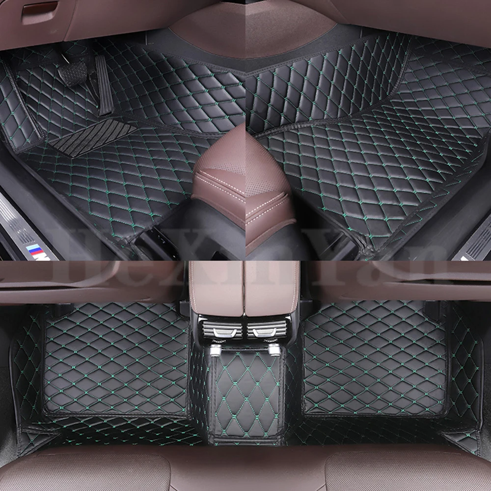 Custom Car Floor Mat for Hyundai Santa Fe 2013 2014 2015 2016 2017 2018 auto Rug Carpet Footbridge accessories styling interior