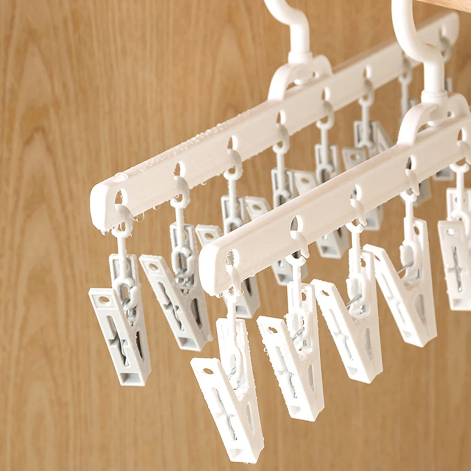 

New Household Clothes And Socks Rack Drying Socks Artifact Socks Underwear Hanger Multi-clip Non-slip Drying Hanging Hanger